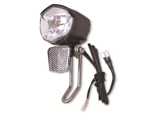 Filmer Faro LED para conexión a Dynamos 70 LUX – Luz delantera para bicicleta homologada – con reflector y función de luz de posición.