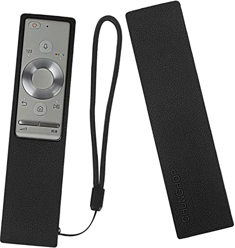 Funda Protectora de Silicona para Samsung Mando a Distancia, BN59-01265A BN59-01291A BN59-01270A, Funda Mando para Samsung, Antideslizante, a Prueba de Golpes, Lavable (Negro)