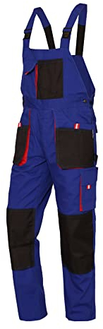 WORK IDEA Herren-Arbeitslatzhose mit Oxford-Knietaschen; strapazierfähige Leinwand