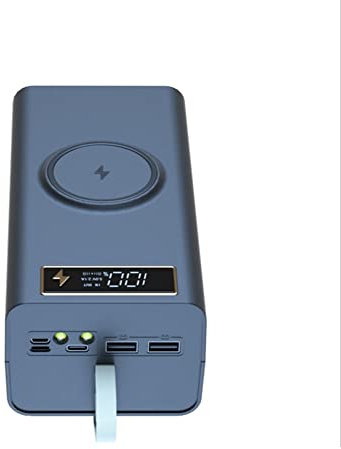 JNJOOD 21 x 18650 batterihölje svetsfritt powerbank-fodral – med ljus 18650 batteriladdare avtagbar bärbar gör-det-själv fodral