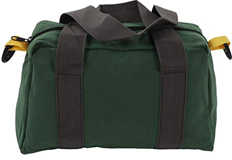 Bolsa de Herramientas de Boca Ancha, Bolso de Lona Resistente de Gran Capacidad, Organizador Portátil para el Hogar para Almacenamiento, Destornilladores, Llave Inglesa, Alicates