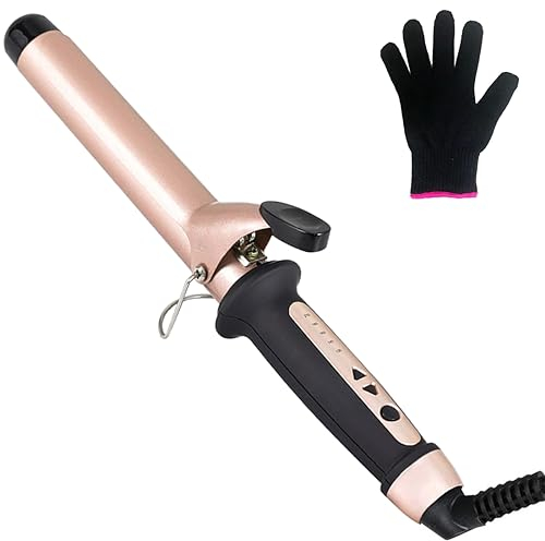 Hair Curler 32mm Barrel Curling Tongs Big Curls for Long & Medium Length Hair Waver Styling Thick Wide Curling Iron with 120°C-210°C Adjustable Temperature