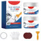 Skeadex Fliesenreparaturset Weiß, 100g Emaille Reparatur Set, Waschbecken Reparaturset Zum Reparieren Von Kratzern, Löchern, Rissen, Geeignet für Reparatur Arbeitsplatten, Waschbecken (Hellgrau)