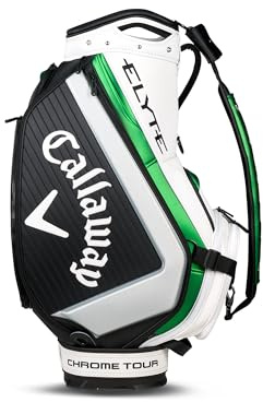Callaway Bolsa de Golf ELYTE Staff Tour, Blanco/Negro/Verde