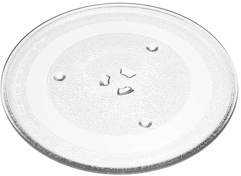 vhbw Tallrik kompatibel med LG MS23NECBW mikrovågsugnar - Y-formad roterande tallrik, 28,8 cm, klart glas