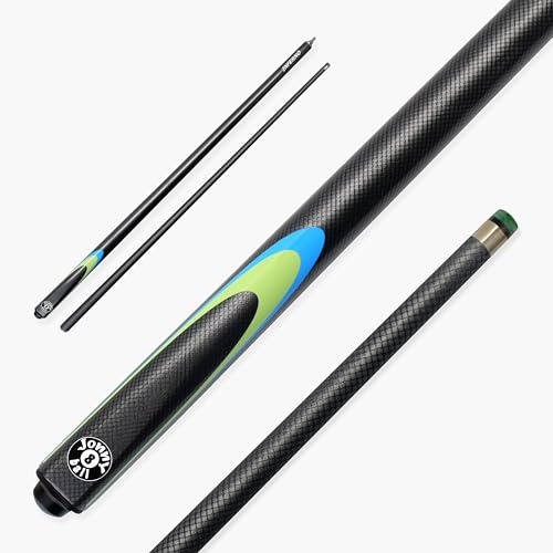 Inferno 2 Piece Fiberglass Snooker & Pool Cue - 9.5mm Layered Tip (Silver)