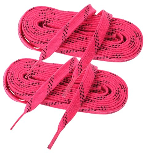 Hemobllo Lacets Cirés pour Patins de Hockey Rose Lacets Élastiques Résistants Froid pour Chaussures de Sport et Roller Accessoires Hockey Chaussures