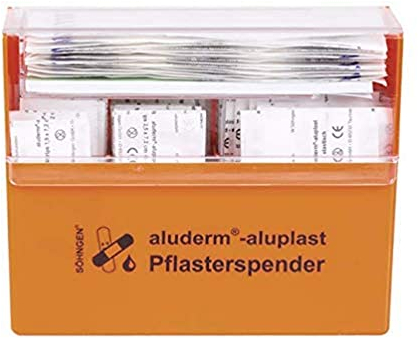 aluderm Pflasterspender gefüllt, 115 Pflaster, mit Wandhalterung, Marke Söhngen