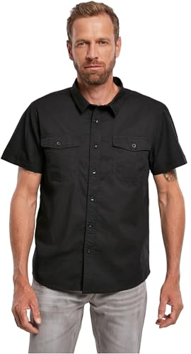 Brandit Roadstar Shirt Short Sleeve, Color: black, Size: L