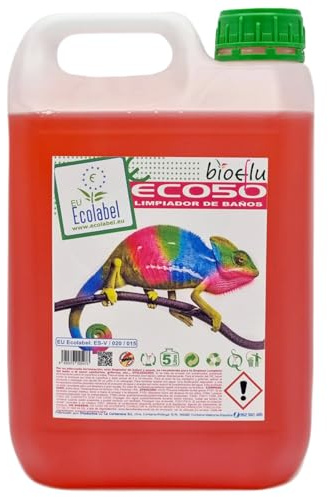 La Corberana BIOEflu ECO50 Limpiador de Baños Ecológico 5000 ml – Limpieza Baño Profesional – Limpia WC Antical con Ecolabel – Multiusos Limpieza para Inodoros, y Grifería