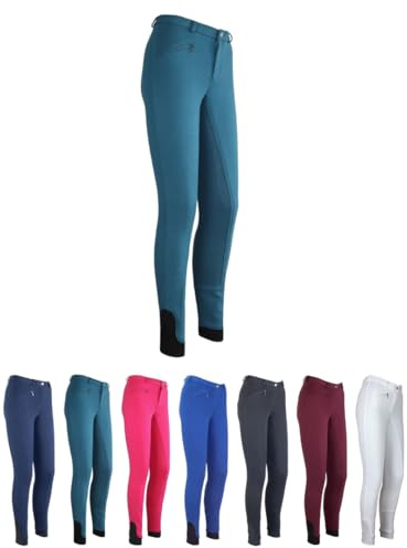 RL24 - Kinder-Reithose Flex Basicline | Reiterhose für Mädchen & Jungen | Silikon-Vollbesatzreithose | hautfreundlich, atmungsaktiv & elastisch | Reitleggings in Kobaltblau in Größe 146
