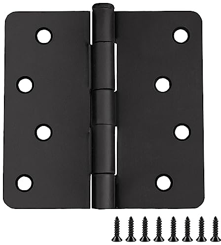 Design House Interior Door Hinge, 4, Matte Black