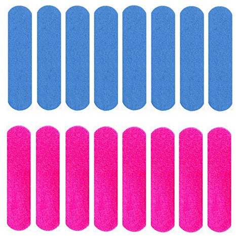 Transun Moo Mini Nail Files Bulk, 100 Pack 2 Inches Disposable Double Sided Emery Boards Manicure Pedicure Tools(1002)