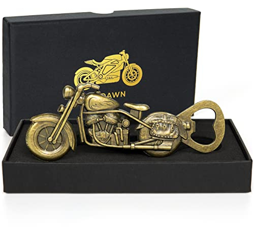 ATDAWN Décapsuleur de bière vintage pour homme, décapsuleur de moto, cadeau de Noël, cadeau de fête des pères, d'anniversaire pour lui papa grand-père avec boîte cadeau et carte