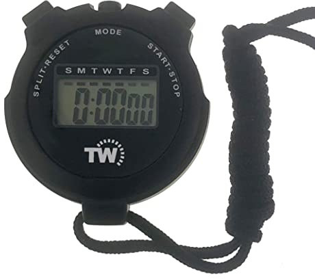 Cronómetro Digital con Cronómetro de Vuelta Dividido, Deportivo con Alarma de Calendario, de Pantalla Grande, Ideal para Entrenadores Deportivos, Natación, Correr