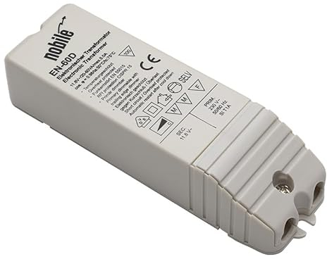 Elektronischer Transformator 12V/230V mit Thermoswitch Nobile Trafo EN-D Serie (EN-60 D) für Niedervolt-Lampen dimmbar