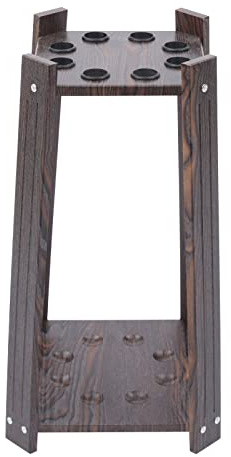 Alnemy Billiard Queue Halter,Queueständer Pool Queue Rack Billard Zubehör zur Aufbewahrung von Billard Kö und Billardkugeln für Heim/Verein Billardwerkzeugen (Braun)