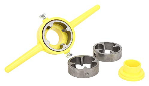 Set Utensili Filettatura PVC - Frese per Tubi Plastica NPT 1/2 3/4 1 - Kit Completo per Creazione Filettature in Tubi in PVC con Misure Standard