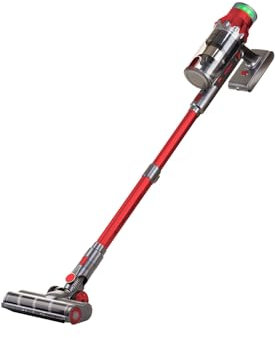 Necchi AutoPower 120 Aspirapolvere senza Fili, Motore Potente e Silenzioso, Tecnologia Multiciclonica con Filtro HEPA, Batteria Li-ion 22.2V, Pannello LED Touch, Design Ergonomico