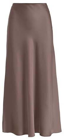 Vila Women's Midi Skirt Variety High Waist, Falcon, 38 cm