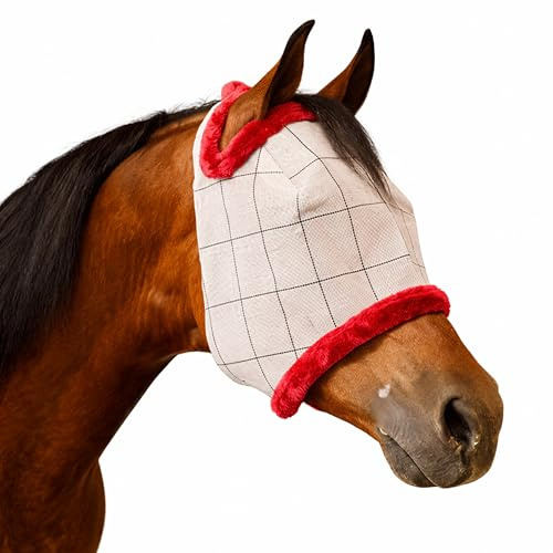 Farnam SuperMask II Horse Fly Mask Without Ears For Eyes, Regular Size