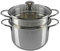 Pentola per pates in acciaio inox Pentola Pates Verdure coperchio vetro