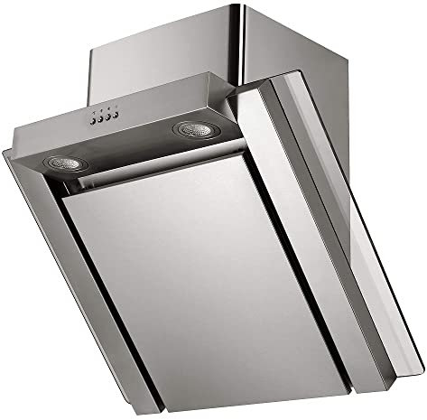 Respekta Dunstabzugshaube kopffrei / Dunstabzugshaube schräg 60 cm / Edelstahlgehäuse / Abluft - und Umluftfunktion / CH22035IXA / B / 57 – 70 dB