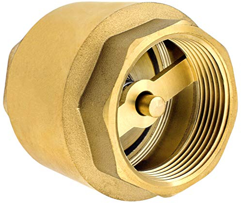 SHYNE Premium 1/2 Inch Non Return Check Valve Made of Brass Robust, Rust-Proof and Waterproof for a Pump, Fountain, Washing Machine, Garden, Rain Butts, Barrel