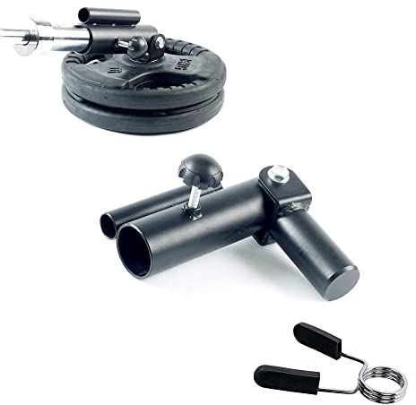 Vida Fitness Plataforma para Remo con Barra T Landmine. Accesorio de Inserción en Extremo de Barra Olímpica de 2 y Estándar de 1. Incluye Bloqueador de Barra