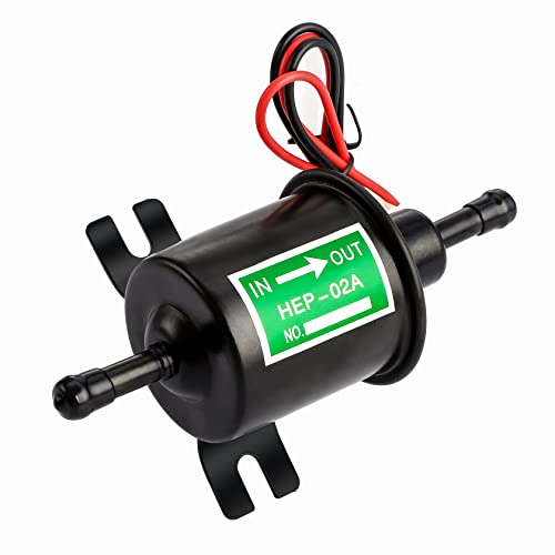 CarBole Pompa Carburante Elettrica Universale: Motors modified HEP-02A Heavy Duty Bassa Pressione 2.5-4PSI Pompa Carburante per benzina e diesel per Most 12V Car Carburetor Motorcycle