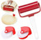 Qixuer Pastry Wheel Cutter, Pastry Lattice Roller Cutter 3 pcs Cookie Roller Plastic Wheel Roller Kitchen Baking Tool for Making Various Beautiful Pie Crust Or Ravioli Pasta Pizza Pastry