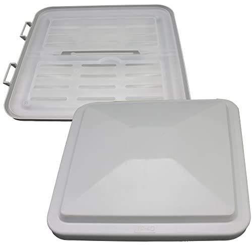 pro-Styling TF40 Dachluke Dachfenster Dachhaube 40x40 cm Wohnwagen Wohnmobil Caravan grau