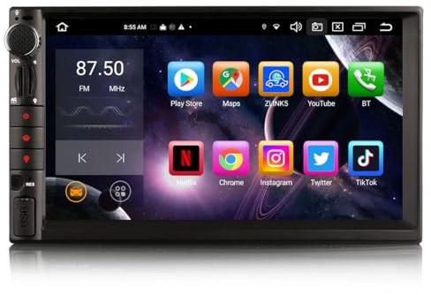 GONFEN 7 tums åttakärnig Android 12 DAB+ bilradio för Nissan GPS navigering universal dubbel DIN stöder Carplay Android AUTO DSP WiFi 4G OBD2 TPMS DVB-T2 RDS FM USB Bluetooth 5.0 4 GB RAM 64 GB ROM