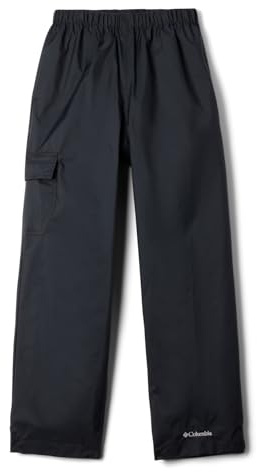 Columbia Youth Cypress Brook III Waterproof Rain Pant, Black, Large