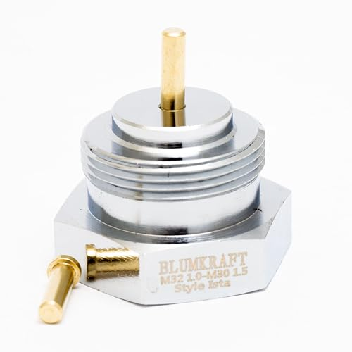 BLUMKRAFT Adattatore Radiatori Raccordo ISTA M32x1 a M30x1.5 per Termostato/Testa Termostatica M30x1.5 maschio