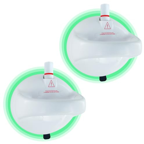 2 Pack Suction Grab Rails for Bathroom,Suction Grab Bar for Shower,Bath Handles for Elderly, Suction Handles for Shower, Safety Bath Handrails for Disabled/Elderly/Injuries,Load 250BLS