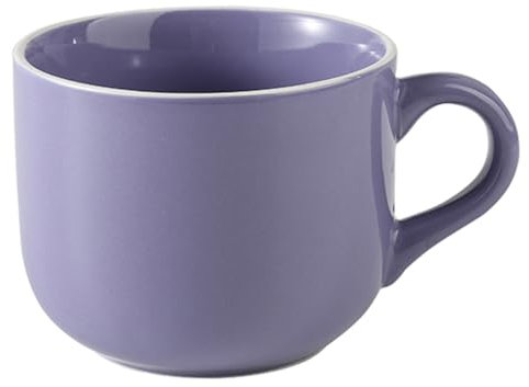 Taza grande de 600 ml, taza de café de cerámica, tamaño grande, 600 ml, taza grande de capuchino, taza grande de cereales con asa XXL