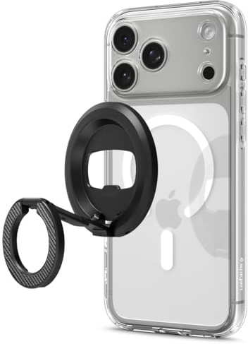Spigen O-Mag MagFit MagSafe Ring [Bottle Opener & Double-Sided Magnet] Phone Holder Grip Stand Compatible with iPhone 17 16 15 14 13 17e & Magsafe Cases for Samsung S26 Ultra Plus S25, Pixel 10 10a