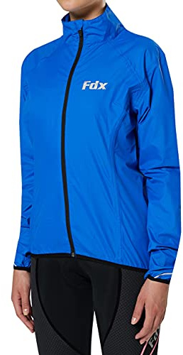 FDX Women's Waterproof Cycling Jacket Breathable Windproof Rain Coat | Stay dry and comfortable with a waterproof, breathable cycling jacket featuring windproof protection and lightweight design