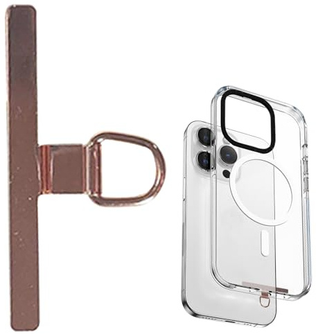 Delar av mobiltelefonrem – Reservdelar för telefon – telefon Lanyard Tether Patch, Pad Kit | Universal Mobile Holder Connector bit, anti-drop säkerhetsfäste med metallsäkerhet – flik för alla