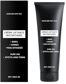 Crema de elevación instantánea antiarrugas, crema reafirmante facial instantánea, efecto alisador e instantáneo, lifting facial de acción rápida, natural y suave, fácil de aplicar (1)