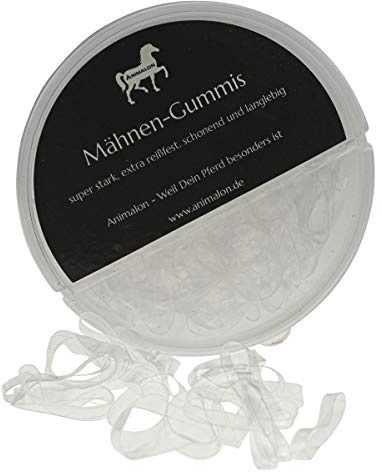 Animalon - Elastici per criniera in silicone, per acconciature di cavalli, delicati e anti-strappo