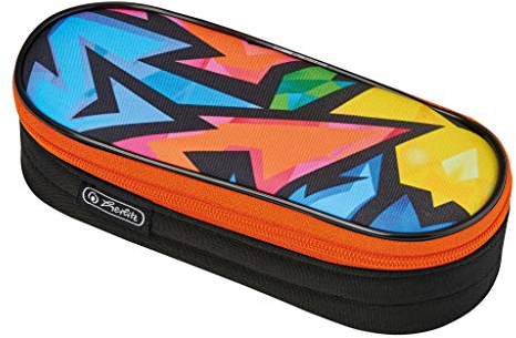 herlitz 50026692 Faulenzer Etui Neon Art, 1 Stück