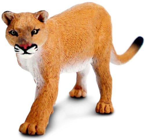 Safari Ltd. Puma Spielzeugfigur, nordamerikanische Wildtier-Kollektion, ungiftig und BPA-frei, Spielzeugtiere, geeignet für Kinder ab 3 Jahren