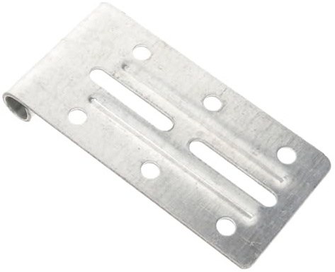 Bisagra para Panel Superior de Puerta de Garaje, Metal Plata | Soporte de Fijación Resistente, Repuesto de 1 Pieza, para Reparación Residencial y Montaje Estable