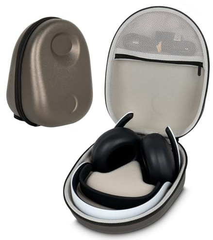 Custodia da viaggio per cuffie wireless Sony Pulse Elite, Impermeabile e resistente all'usura, portabilità，La borsa per cuffie è compatibile anche con altre cuffie delle stesse dimensioni (grigio)
