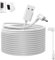 Tyeyober 17 ft/5.2M, 26.2ft/8 M, 34 ft/10.4M langes USB & DC Ring Stromkabel, kompatibel mit Ring Stick Up Cam Batterie, Ring Stick Up Cam Batterie 3rd Gen/2nd Gen,Ring Spotlight Cam Battery Kamera