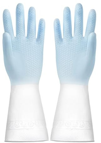 Gants De Nettoyage Ménagers - Gants En Caoutchouc Pour La Vaisselle Et Les Tâches Ménagères | Gants De Ménage Imperméables, Gants De Cuisine Pour La Vaisselle, Le Nettoyage Domestique Et Le Jardinage