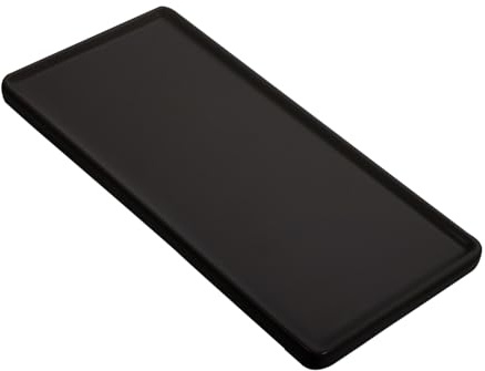 LOORGVEL Piatto Sushi Rettangolare in Giapponese Vassoio Snack Nero Opaco Facile da per Dessert e Antipasti per Amanti della Cucina Giapponese