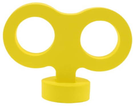 FUNOMOCYA Large Yellow EVA Wind-up Car Sticker Car Decal for Back and Roof Decoration Easy No-tool Installation for Playroom Decor Auto Exterior Novelty